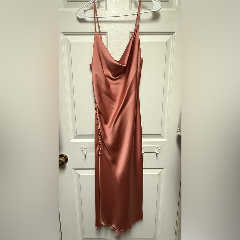 Zara dusty pink dress